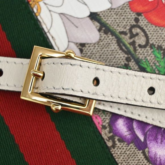 Gucci Gg Pattern Ophidia Flora Shoulder #81748G10B - Picture 10 of 15